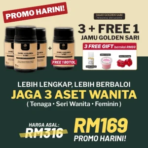 Set 4 Botol Jamu Golden Sari
