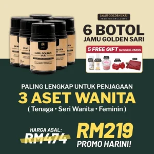 Set 6 Botol Jamu Golden Sari